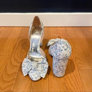 J. Crew Block Heel Floral Pump